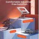 Adjustable Ergonomic Laptop 10-17 inch laptop notebook Stand Aluminum Alloy Standing Foldable Laptop Stand Holder for Office or Home - Image 5