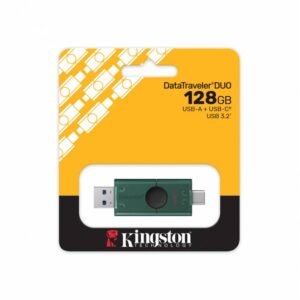Kingston DataTraveler® Duo G2 USB Flash Drive - 128 GB - 2 in 1 USB 3.2 Gen 1 Flash Drive USB-A + USB-C - dual USB-A/C moving cap design
