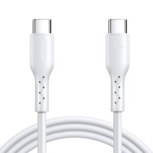 JOYROOM SA26-CC3 Flash Charge Series 60W USB-C / Type-C to USB-C / Type-C Fast Charging Data Cable, Cable Length: 1m(White)
