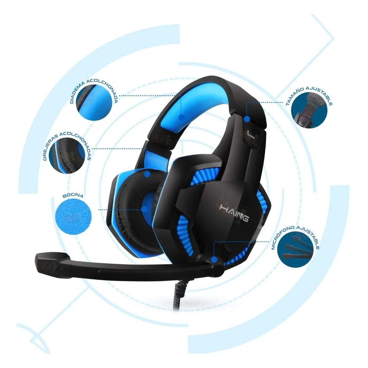 SADES SA901 PC Gaming Headset 7.1 Surround Sound Headphones Noise Canceling Noise Cancelling Gaming Headphones with Microphone and Deep Bass Volume Control - Image 2