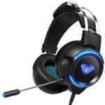 Pro Streaming Gaming KR-GM403 headsets with RGB light 7.1 surround for PC Laptop Computer PS4 PS5