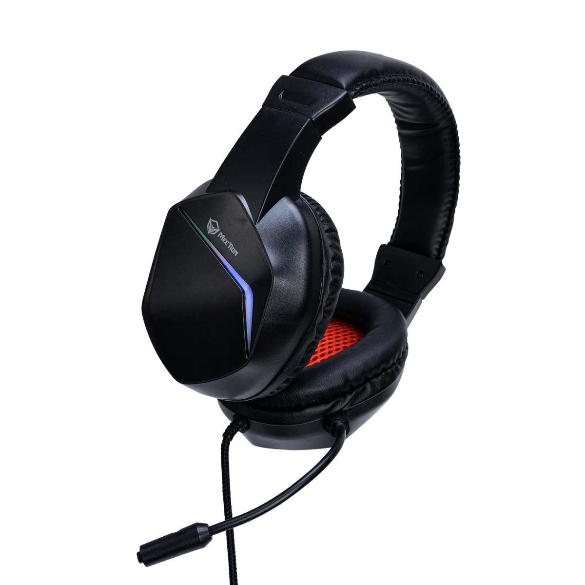 Meetion HP022 Noise Cancelling RGB Wired Gaming Headset USB+3.5mm -Black