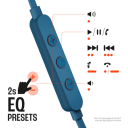 JBL Tune 310C Type-c In-ear headphones with Hi-Res Audio support and JBL Pure Bass Sound, USB-C connectivity, 3-button remote with microphone and EQ presets control - Blue - Image 4