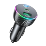JOYROOM JR-CL26 70W Car Charger 2PD+1USB Car Charger-Black / 1 Year Warranty