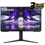 Samsung Odyssey G3 (AG320) 24" FHD 165Hz VA 1ms AMD FreeSync Premium-Flat Gaming Monitor w/ Ergonomic Stand