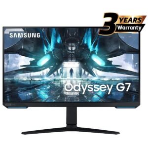 Samsung Odyssey G7 (G70A)  28" RGB Flat Monitor IPS 4K UHD (3840 x 2160) 144Hz 1ms(GTG), HDR 400, 99% sRGB, HDMI 2.1, G-Sync Compatible w/ Ergonomic Stand