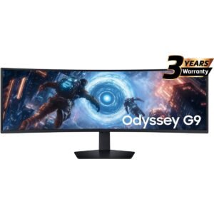 Samsung Odyssey G9 (2025) 49" DQHD Curved Gaming Monitor, VA, 144Hz, 1ms(GTG), VESA HDR 600, 92% DCI Coverage,10Bit, FreeSync Premium Pro, w/ HDMI 2.1 & Ergonomic Stand