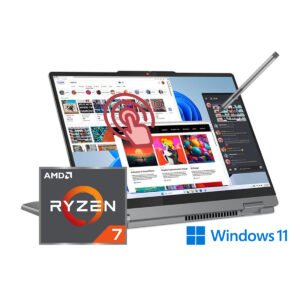 Lenovo Laptop IdeaPad Flex 5 14ABR8 | AMD Ryzen™ 7 7730U 16GB DDR4,14" WUXGA (1920x1200) IPS Touch 300nits Windows 11 Home with Lenovo® Digital Pen - Arctic Grey