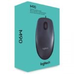 Logitech Mouse M90 High-Definition Optical Tracking (1000 DPI) Smooth Cursor Control - Black
