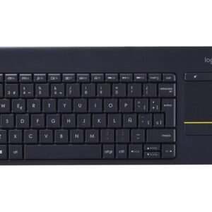 Logitech Wireless Keyboard K400 Plus With Touchpad for TV, Computers, Phones and Tablets Arabic / English - Black