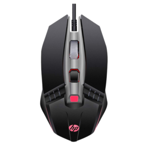 HP M270 Backlit USB Wired Gaming Mouse with 6 Buttons, 4-Speed Customizable 2400 DPI, Ergonomic Design