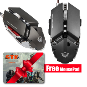 Meetion Metallic Programmable Gaming Mouse Wired M985 Gray