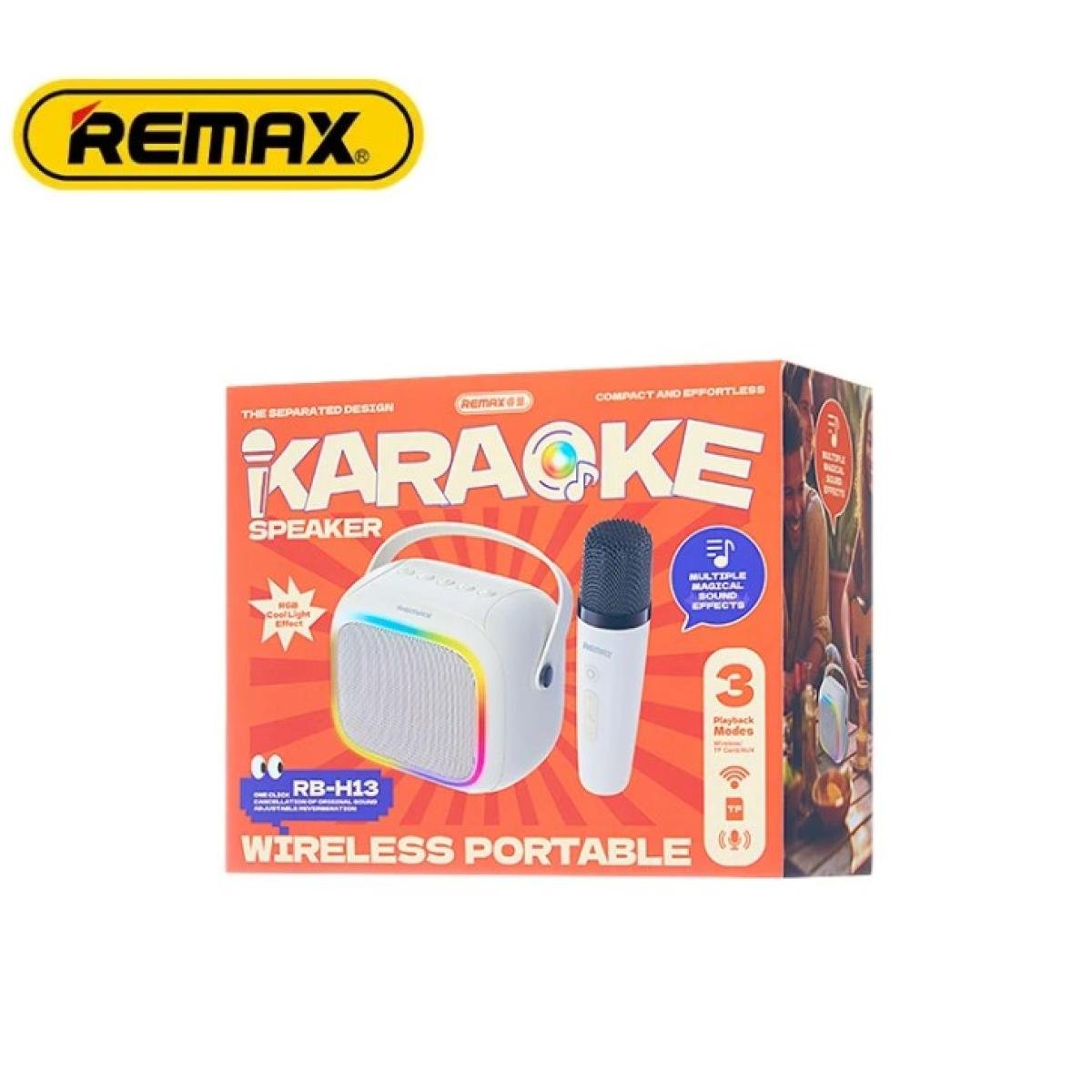 Remax RB-H13 RGB Wireless Portable Karaoke Speaker wth Mic - Image 2