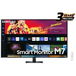 Samsung M7 2025 (FM702) Smart AI 43" 4K UHD Smart Flat Monitor, VA, 60Hz, 4ms (GTG),1B Colors, HDR10, Samsung Vision AI w/ USB-Type C 65W & Adaptive Sound+ Speakers
