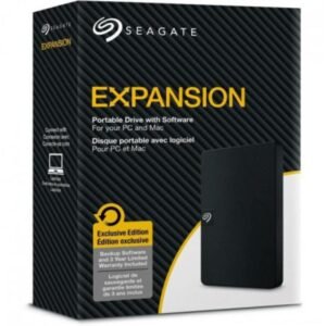 External Seagate Expansion  1TB, Portable HDD USB 3.0 Micro-B -BLACK