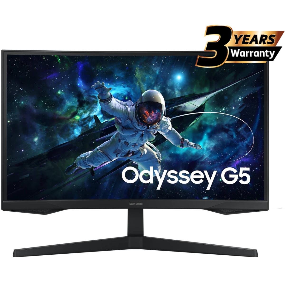 Samsung Odyssey G5 (CG55) 32" Gaming Monitor VA, 2K QHD (2560 x 1440), 165Hz, 1Ms, HDR10, 1000R Curved, FreeSync Support