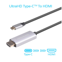 Promate HDLink-60H USB C to HDMI Cable Adapter (Thunderbolt 3 Compatible), High-Speed HDMI 1.8m Cable with 4K 60Hz UHD Support - 2 Year Warranty - Image 4
