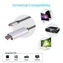 Promate HDLink-60H USB C to HDMI Cable Adapter (Thunderbolt 3 Compatible), High-Speed HDMI 1.8m Cable with 4K 60Hz UHD Support - 2 Year Warranty - Image 2