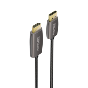Promate ProLink-DP200 DP to HDMI Cable, Ultra-HD 4K@60Hz DisplayPort to HDMI Video Cable with 18Gbps Transfer Speed, 2M