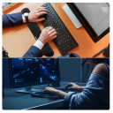 VicTsing Mechanical Keyboard Hand rest Care Support Wrist Care Comfort Mouse Pad Ergonomic Memory Foam Set For Office Computer Laptop - Image 3