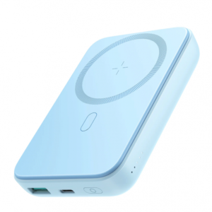 Joyroom JR-W020 20W Mini Magnetic Wireless Power Bank 10000mAh Multi Security Protection (With USB to Type-C 0.25m Cable) - Blue