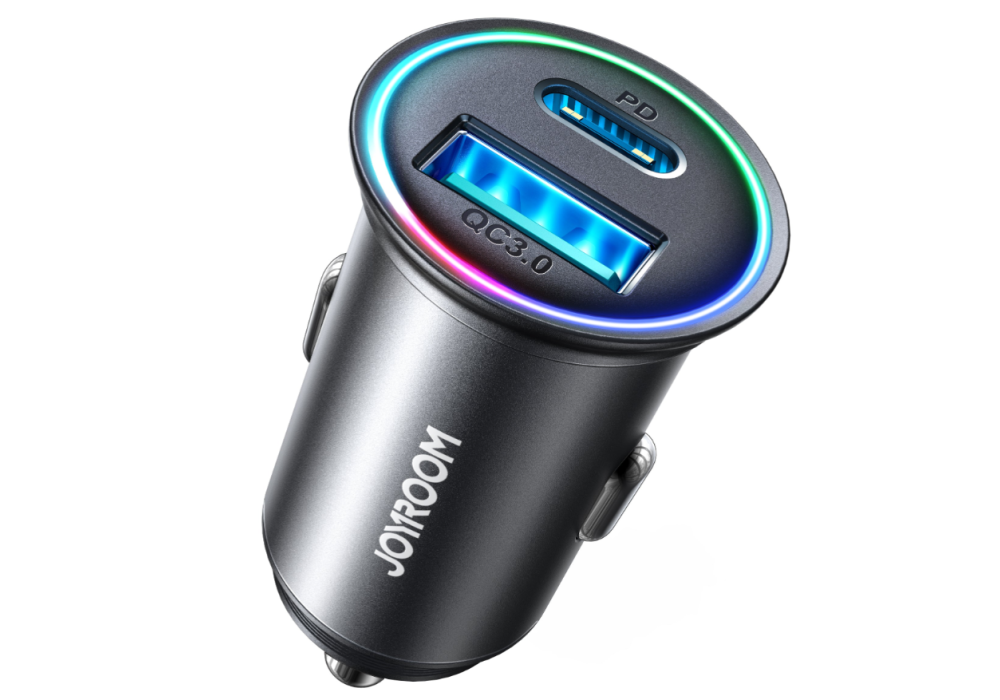 JOYROOM JR-CCN04 60W A+C mini Aluminum alloy material Car Charger / 18 Months Warranty