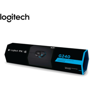 Logitech G240 Cloth Gaming Mouse Pad, Optimized for Gaming Sensors, Moderate Surface Friction, Non-Slip Mouse Mat - Black