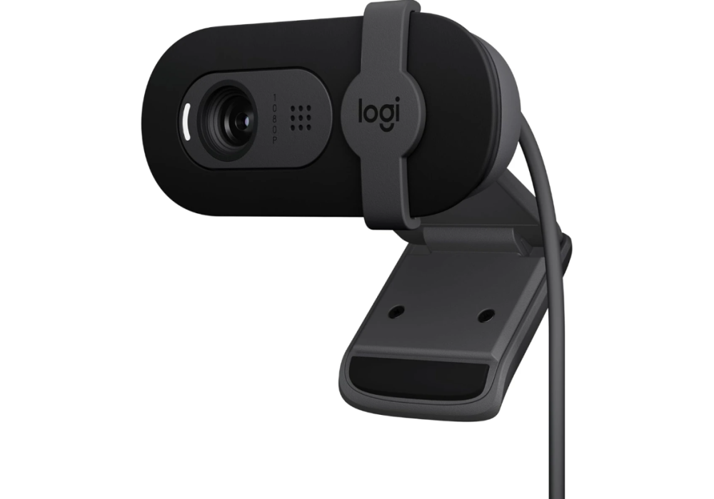 Logitech Brio 100 Full HD 1080p Webcam for Meetings and Streaming, Auto-Light Balance, Built-in Mic, Privacy Shutter