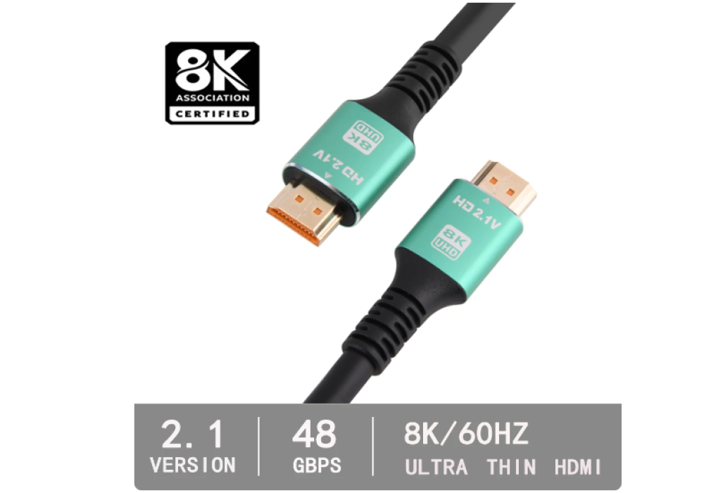 Ultra HDMI Cable 2.1V 4K/120HZ 8K/60HZ 48Gbps eARC HDR 3D TV, Computer, Conitor, Projector PS Game Console Audio and Video - 10M