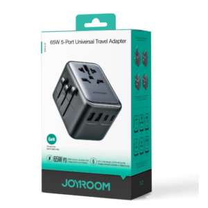 Joyroom JR-TCW02 65W fast charging for your Laptop & Mobile Universal Travel Adapter works in over 200 countries - 18 Months Warranty