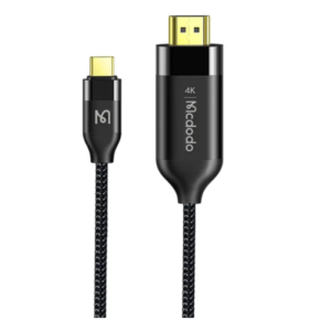 Mcdodo 2M Type-C enabled device to an HDMI-compatible display or TV 4K Resolution Plated Gold with Aluminum Alloy And Nylon