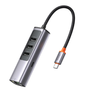 Mcdodo HU-1110 5 in 1 100W PD Type C Port + 3 Port USB Hub + LAN Port USB Hub