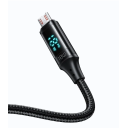 Mcdodo CA-1070 Micro USB Cable, 3.8 ft (1.2 m), Output Screen Display, 3A Rapid Charging, Fast Data Transfer, Smart Chip, Aluminum Alloy Exterior, Heavy Duty Nylon Braid, Micro USB Cable, Micro B - Image 2