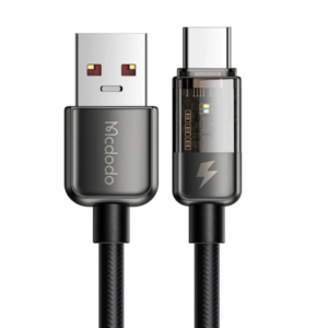 Mcdodo CA3150 Auto Power Off 6A Type-C Super Charge Transparent Data Cable 1.2m