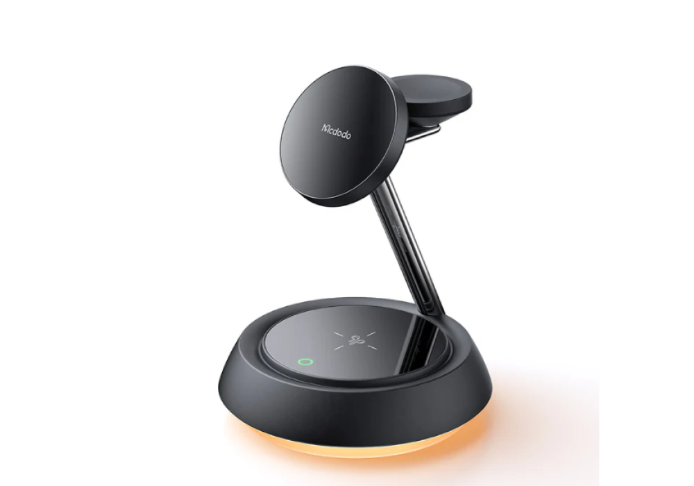 Mcdodo CH-4952 3 in 1 Magnetic Wireless Charging Stand with Night Light