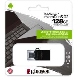 kingston flash OTG 128GB DT MicroDuo 3 Gen2 + microUSB (Android/OTG)