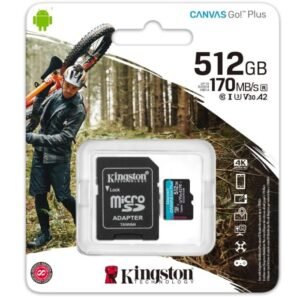 Kingston Memory Card 512GB CANVAS GO PLUS microSD