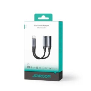 JOYROOM SY-C03 Audio-Transfer Series 2-in-1 Audio Adapter (Type-C to Dual Type-C)-Black