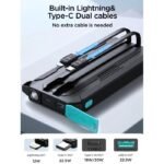 JOYROOM Power Bank  JR-L017 22.5W Power Bank 10000mAh with Dual Cables - 18 Month Warranty