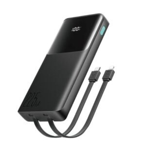 JOYROOM Power Bank JR-PBF19 Digital Display with Dual Cable Powerbank 10000mAh black - 18 Month Warranty