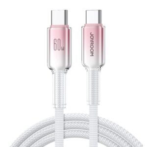 Joyroom S-A42 Crystal-Clear Series 60W Fast Charging Data Cable 1.2m Type-c to Type-c