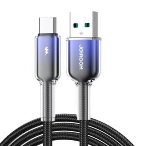 Joyroom S-A42 Crystal-Clear Series 60W Fast Charging Data Cable 1.2m Type-A to Type-c - Black