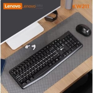 Lenovo Lecoo KW211 wireless 2.4G black wireless set suitable for AOC Lenovo all-in-one computer keyboard and mouse