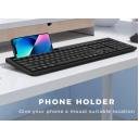 FD K780T Multi-Device Wireless 2.4 Keyboard & Bluetooth for Computer, Phone and Tablet, Windows, Mac Compatible - Speckles Arabic / English - Image 2
