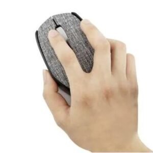 FELYBY Wireless Mouse Wireless 2.4G Soft Fabric G-218B - Black & Sliver