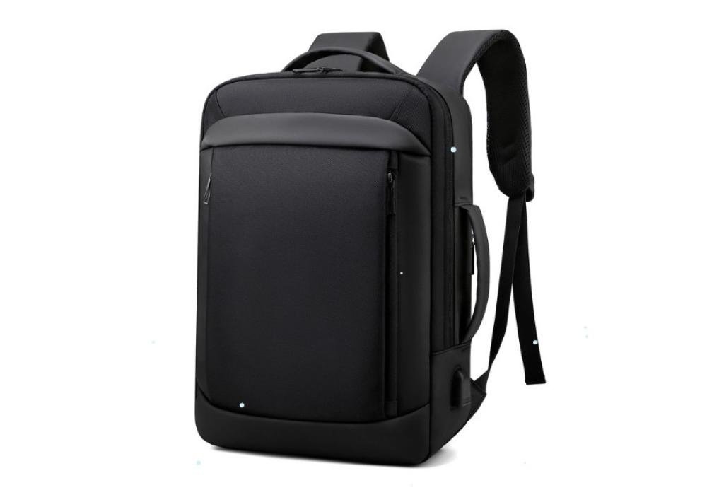Business Backpack Casual Waterproof Computer Up to 17" Backpack Student Bag Large Capacity Travel Bag - Black