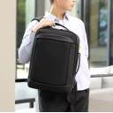 Business Backpack Casual Waterproof Computer Up to 17" Backpack Student Bag Large Capacity Travel Bag - Black - Image 4