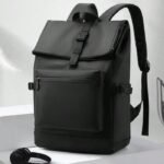 Multifunctional Business Backpack Laptop 17 Inch (43cm), Casual Waterproof Backpack Great for Urban Backpacks, for Travel Hiking Daily Life, Classic British Retro Plaid Design - Black