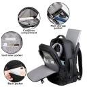 Hand Luggage Backpack, 40 L Hand Luggage Travel Backpack Laptop Backpack for 17.3 Inch Laptop Flight Approved Backpack Cabin Backpack for Weekender - Black - Image 3