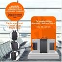 Hand Luggage Backpack, 40 L Hand Luggage Travel Backpack Laptop Backpack for 17.3 Inch Laptop Flight Approved Backpack Cabin Backpack for Weekender - Black - Image 4